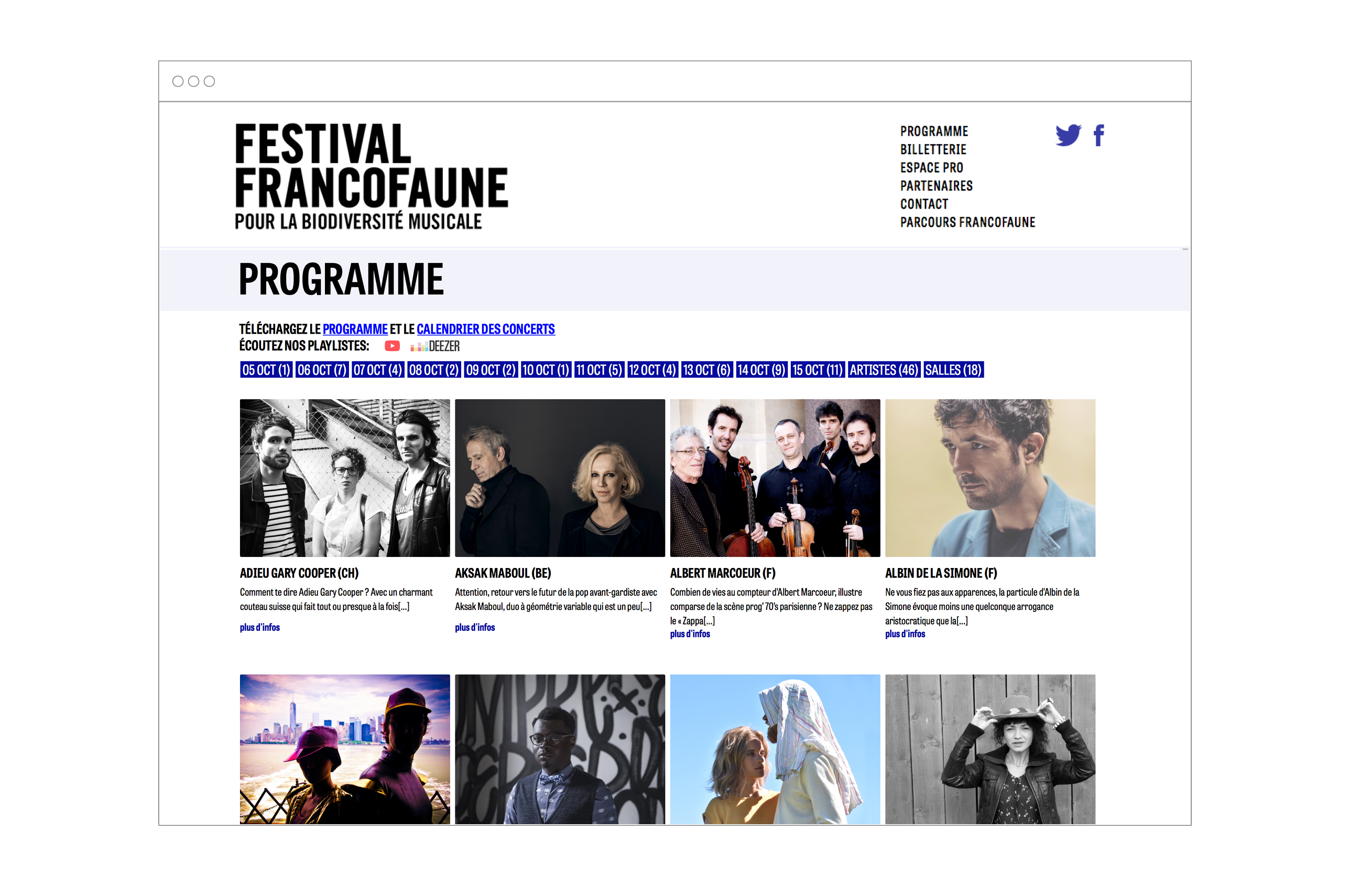 Festival Website 2018