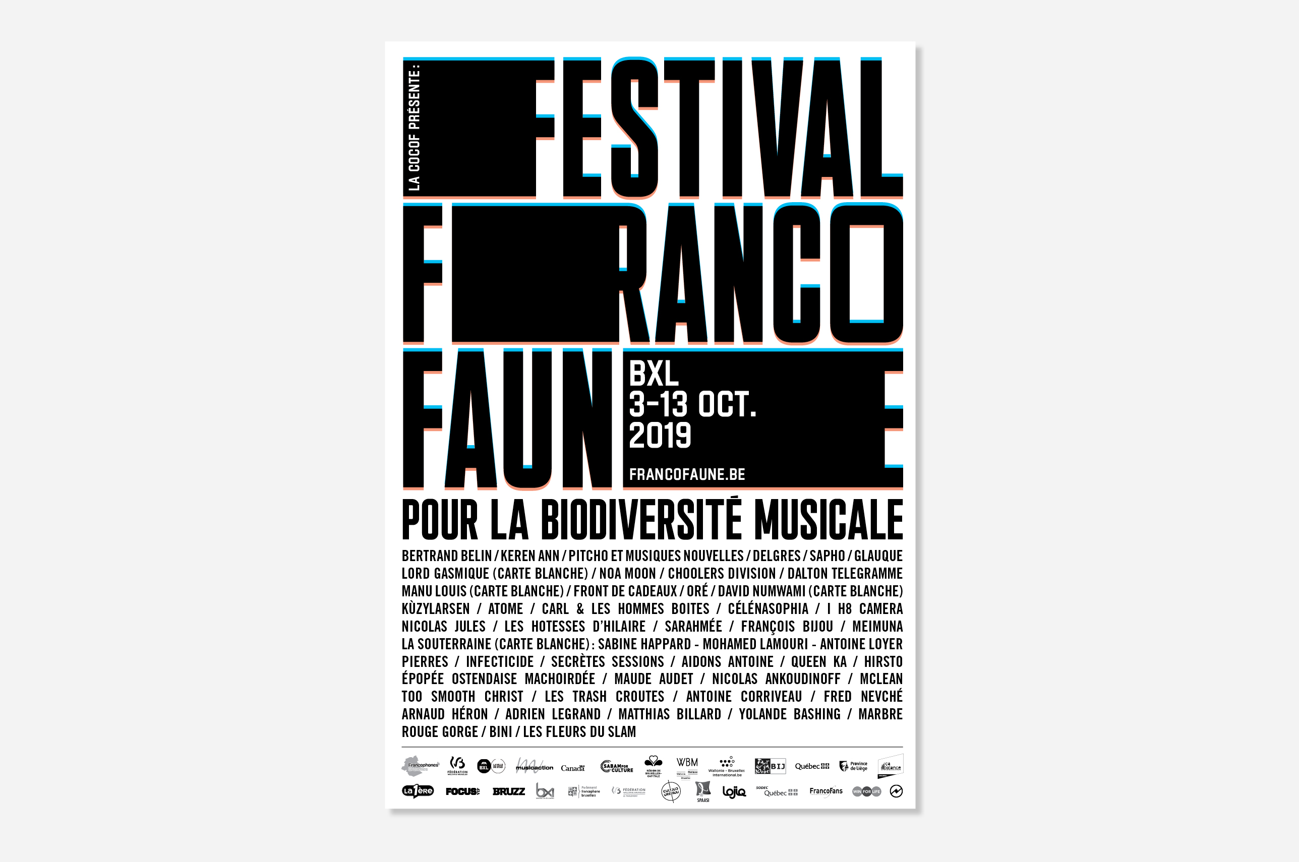 Poster 2019 Festival Francofaune